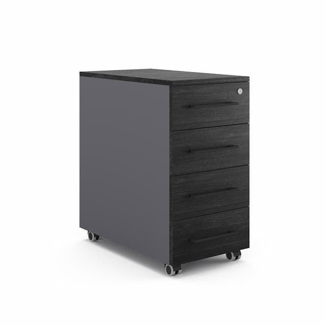 Тумба мобильная Kobor TМ4-40/50 aluminum/chicago