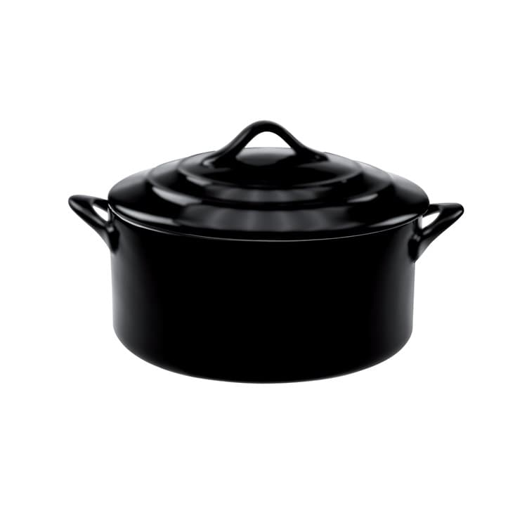 Кастрюлька с крышкой 200 мл, d 10 см h 5 см CosyTrendy BLACK MAT T0263714BC