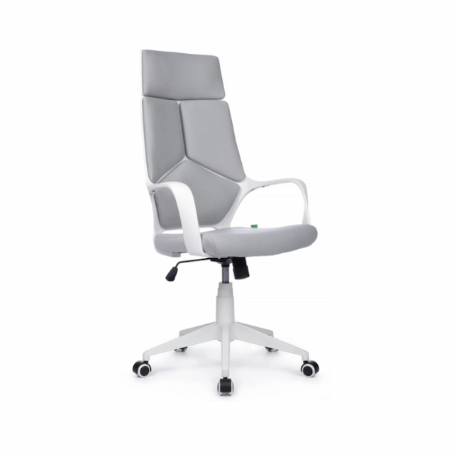 Кресло офисное Riva Chair IQ Rv (8989) белый пластик/светло-серый
