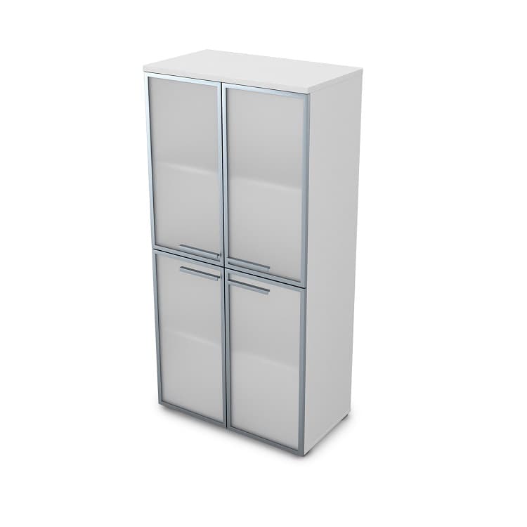 Шкаф АЛСАВ Gloss 9Ш.004.9 белый премиум