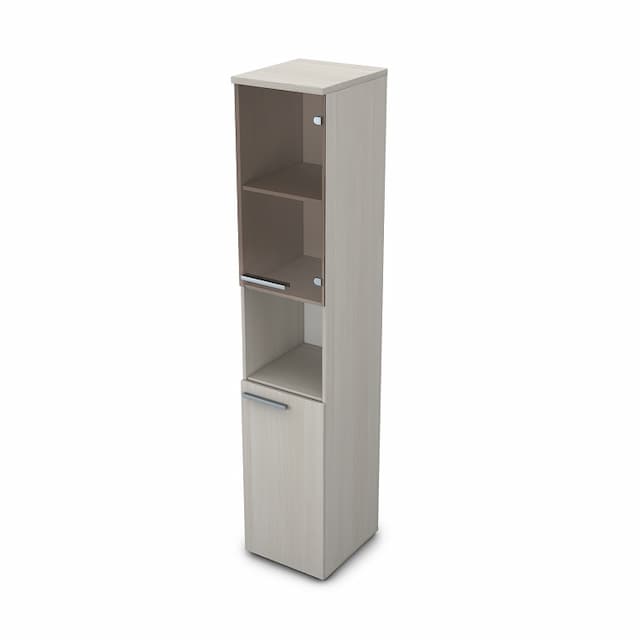 Шкаф узкий (пенал) АЛСАВ Gloss 9П.005.13 Ivory