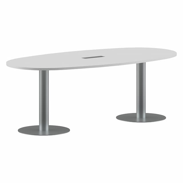 Конференц стол Skyland ПРГ-3 Белый/Алюминий 2200х1100х750 IMAGO