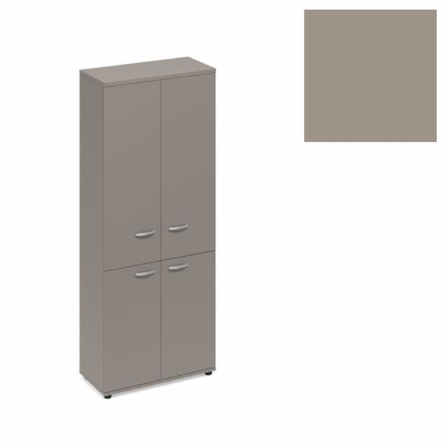 Шкаф для документов закрытый 4-х дверный Юнитекс (78x36.4x193) А4 9373 МП мокко премиум