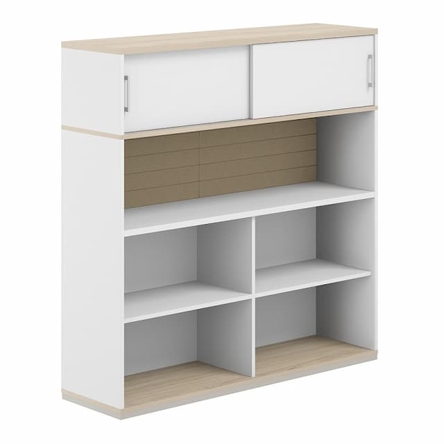 Стеллаж-комбо 1438 односторонний Norden Allegro AG.252.330.662.BG с антресолью и экраном тканевым высоким