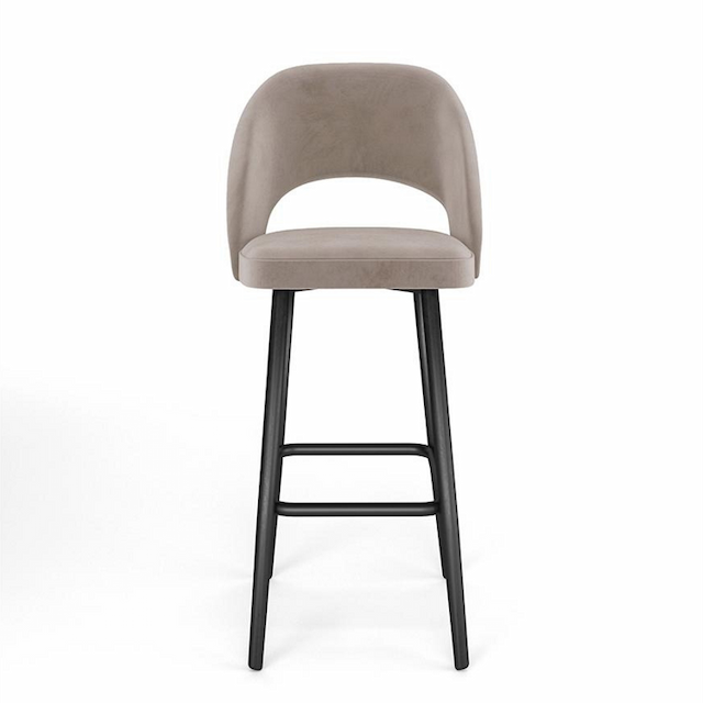 Стул Мастерфабрик Дада без подлокотников барный Kenya beige ткань велюр