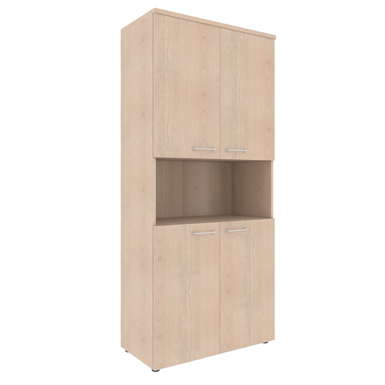 Шкаф с 2-мя комплектами глухих малых дверей и топом Skyland XHC 85.4 бук тиара 856х432х1955 XTEN