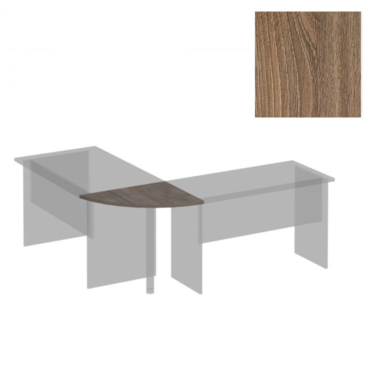 Угловой сегмент Юнитекс Комфорт К.204 ШТ (60x75x2.5) дуб шамони темный